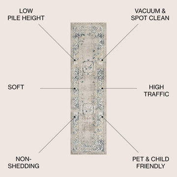 Rosalia Cottage Medallion Area Rug